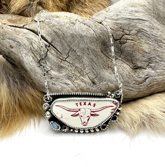 Texas Longhorn Necklace