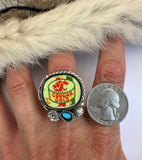 Cougar Gold Plate Ring Finished to Size or as a Pendant/Necklace