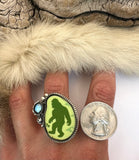 No.1 Bigfoot Plate Ring Finished to Size or as a Pendant/Necklace