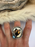 Bear Plate Ring Finished to Size or as a Pendant/Necklace