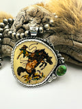 No.3 Bucking Horse Pendant (BEADS NOT INCLUDED)