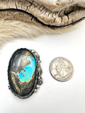 No.1 Blackjack Turquoise Ring Finished to Size or as a Pendant/Necklace