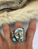 No.4 Horse Plate Ring Finished to Size or as a Pendant/Necklace