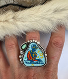 Ray Charles Plate Ring Finished to Size or as a Pendant/Necklace