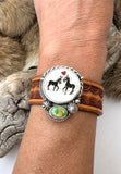 No.2 Donkey Love Leather Bracelet