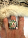 Pig Plate Ring Finished to Size or as a Pendant/Necklace