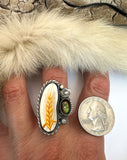 No.2 Wheat Plate Ring Finished to Size or as a Pendant/Necklace