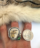 No.1 Sheep Plate Ring Finished to Size or as a Pendant/Necklace