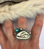 Cowboy Hat Plate Ring Finished to Size or as a Pendant/Necklace