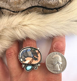 No.1 Armadillo Plate Ring Finished to Size or as a Pendant/Necklace