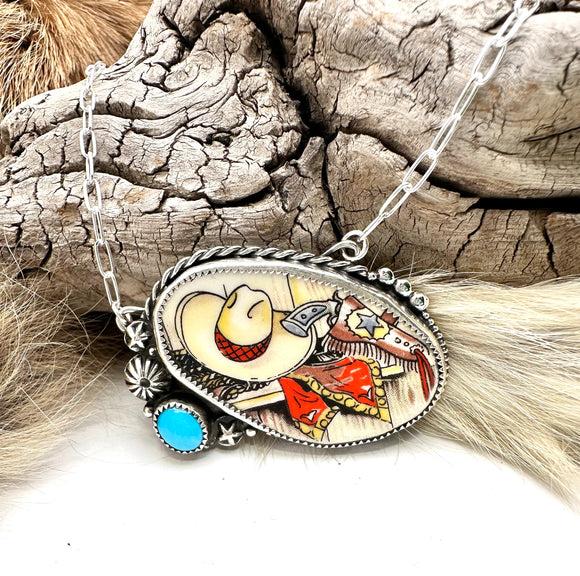 Cowboy Gear Necklace