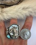 No.4 Horse Plate Ring Finished to Size or as a Pendant/Necklace
