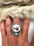 No.4 Dachshund Plate Ring Finished to Size or as a Pendant/Necklace