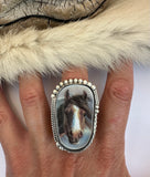 No.1 Horse Plate Ring Finished to Size or as a Pendant/Necklace
