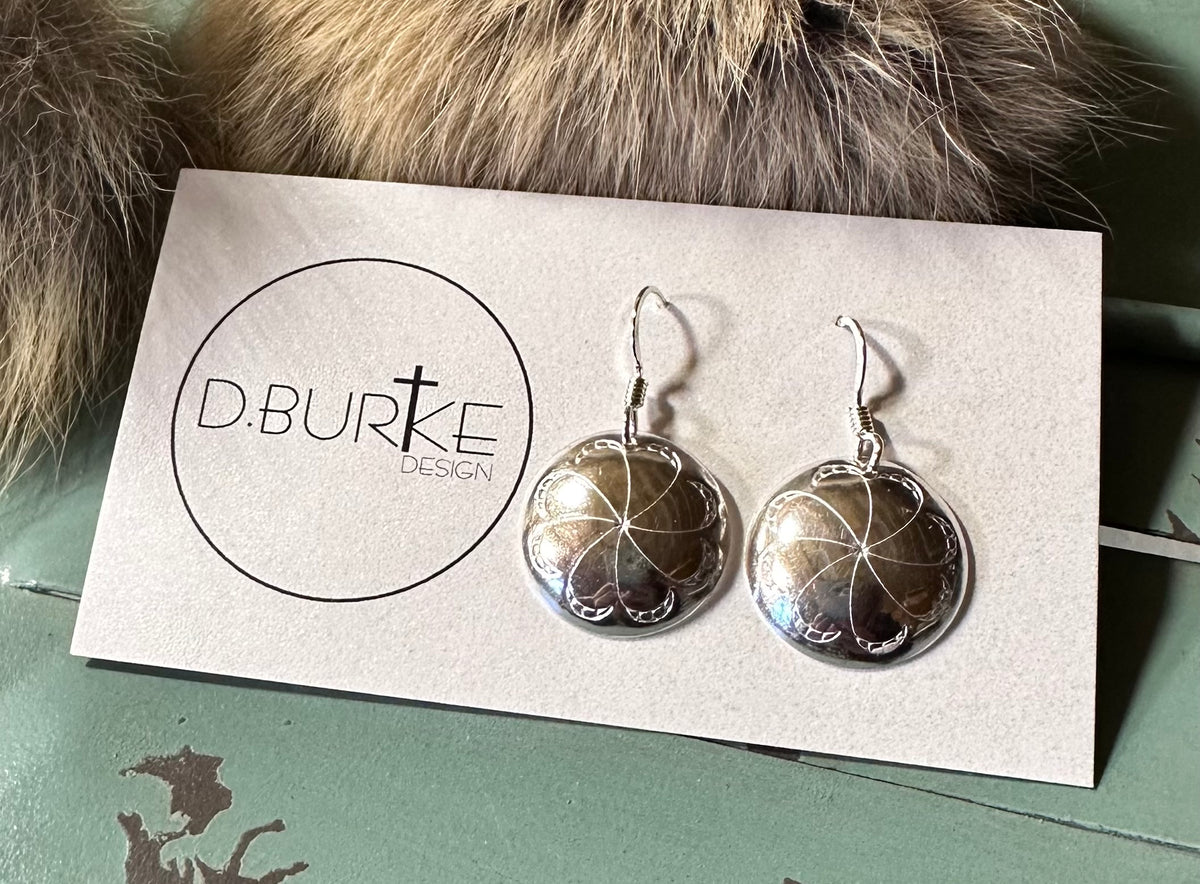 Burek Design 20mm Sterling Silver Stamped Earrings – D. Burke Design