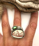 Cactus Plate Ring Finished to Size or as a Pendant/Necklace