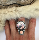 No.2 Cowgirl Plate Ring Finished to Size or as a Pendant/Necklace