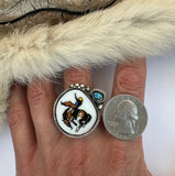 Bareback Plate Ring Finished to Size or as a Pendant/Necklace
