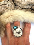 No.1 Angus Plate Ring Finished to Size or as a Pendant/Necklace