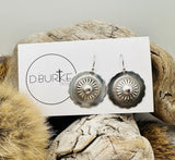 Sterling Silver Concho Earrings