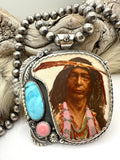 Vintage Chief Pendant (BEADS NOT INCLUDED)