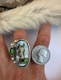 No.3 Horse Plate Ring Finished to Size or as a Pendant/Necklace