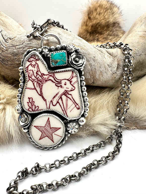 Bull Rider Necklace