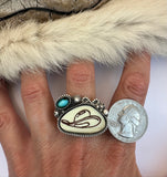 Cowboy Hat Plate Ring Finished to Size or as a Pendant/Necklace