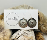Sterling Silver Concho Earrings