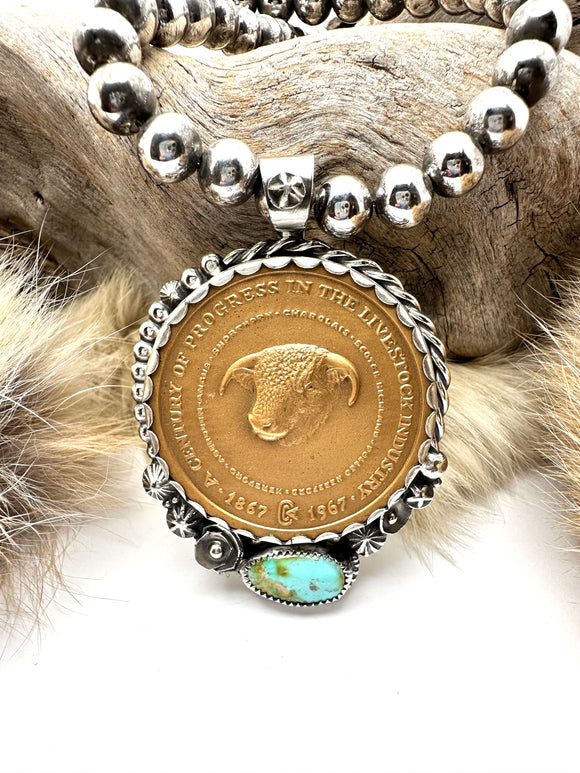 1867-1967 Century Commemorative Hereford Vintage Coin Necklace