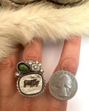No.3 Angus Plate Ring Finished to Size or as a Pendant/Necklace