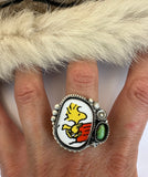 No.2 Woodstock Plate Ring Finished to Size or as a Pendant/Necklace