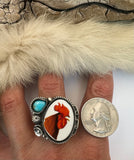 No.1 Chicken Plate Ring Finished to Size or as a Pendant/Necklace