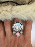 No.1 Cowgirl Plate Ring Finished to Size or as a Pendant/Necklace