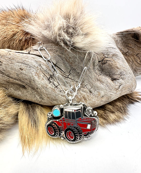 Tractor Necklace