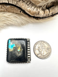 No.3 Blackjack Turquoise Ring Finished to Size or as a Pendant/Necklace