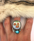 Pasque Plate Ring Finished to Size or as a Pendant/Necklace