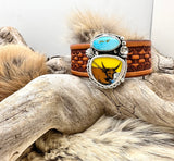 Roped Cuff Leather Bracelet