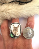 No. 1 Donkey Plate Ring Finished to Size or as a Pendant/Necklace