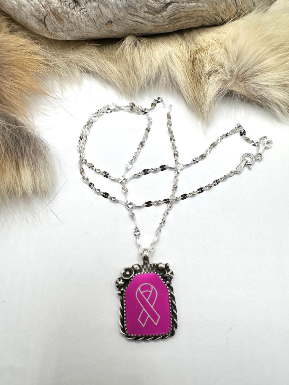 Breast Cancer Awareness Necklace