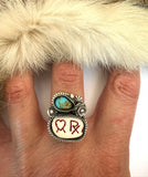 RX Brand Plate Ring Finished to Size or as a Pendant/Necklace