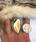 No.3 Wheat Plate Ring Finished to Size or as a Pendant/Necklace