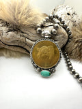 Vintage Hereford Coin Pendant (BEADS NOT INCLUDED)