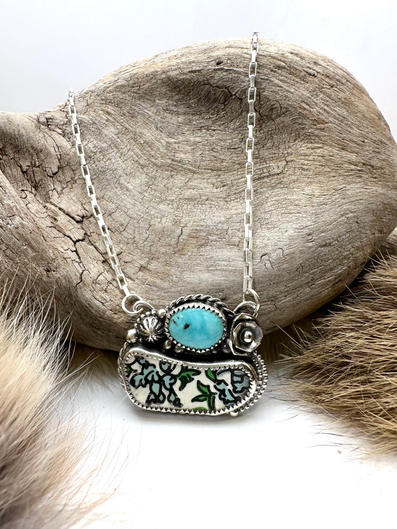 Bluebonnet Bar Necklace