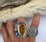 Peppers Plate Ring Finished to Size or as a Pendant/Necklace