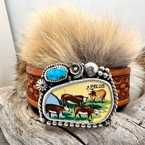 Pecos Cow Cuff Bracelet