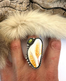 No.3 Wheat Plate Ring Finished to Size or as a Pendant/Necklace