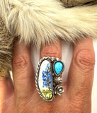 No.4 Bluebonnet Plate Ring Finished to Size or as a Pendant/Necklace