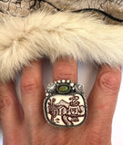 Buzzard Plate Ring Finished to Size or as a Pendant/Necklace