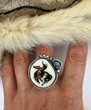 Bareback Plate Ring Finished to Size or as a Pendant/Necklace